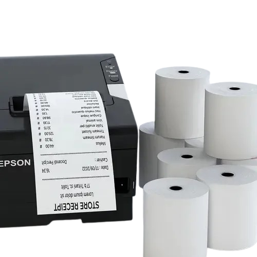 ROLLO DE PAPEL TERMICO 80X70 PARA TICKET Y RECIBOS